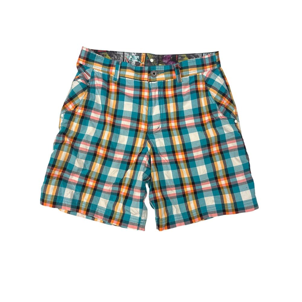 Lululemon Men's Sz 32 Kahuna Plaid Athletic Golf Shorts Gorpcore Athleisure